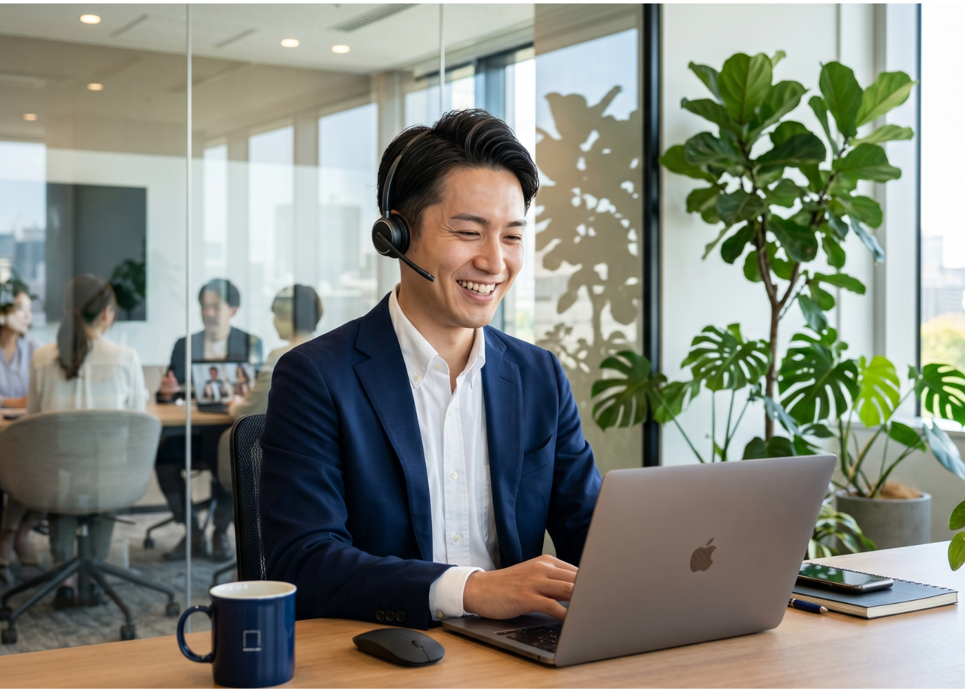 企業課題を支援するオペレーションチームの様子