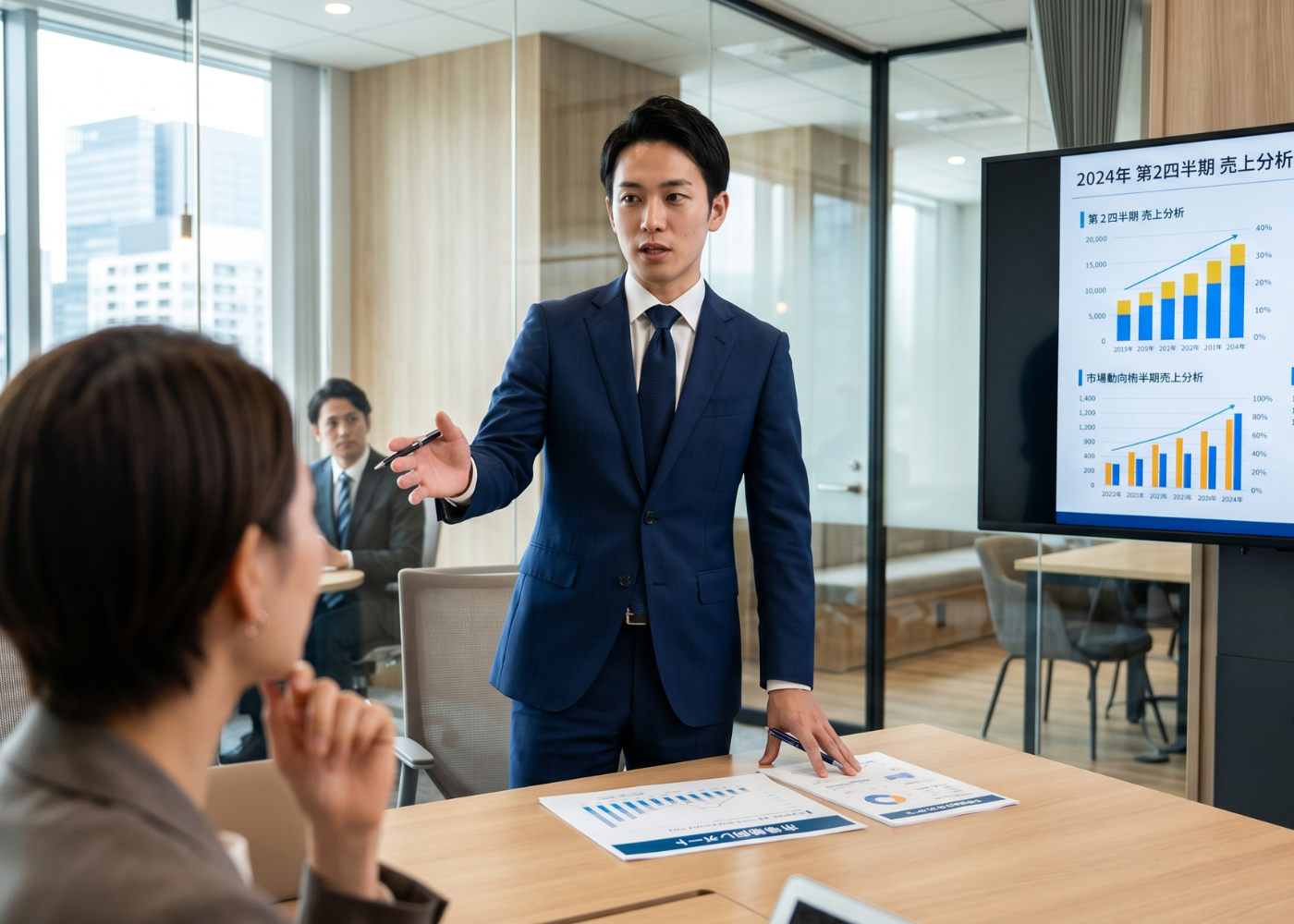 オフィスで業務支援を行うチームの様子